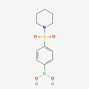 (4-(Piperidin-1-ylsulfonyl)phenyl)boronic acid chemical structure (CAS 486422-58-6)
