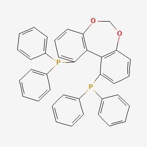 (11aS)-1,11-Bis(diphenylphosphino)dibenzo[d,f][1,3]dioxepine chemical structure (CAS 486429-92-9)