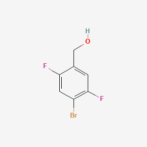 (4-Bromo-2,5-difluorophenyl)methanol chemical structure (CAS 486460-26-8)