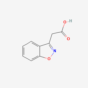 1,2-Benzisoxazole-3-acetic Acid chemical structure (CAS 4865-84-3)