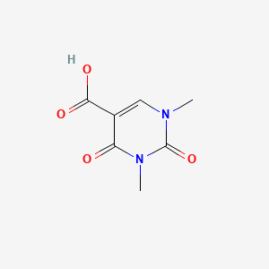 1,3-Dimethyl-2,4-dioxo-1,2,3,4-tetrahydropyrimidine-5-carboxylic acid chemical structure (CAS 4869-45-8)