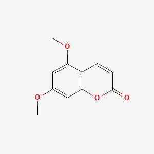 5,7-Dimethoxy-2H-chromen-2-one chemical structure (CAS 487-06-9)