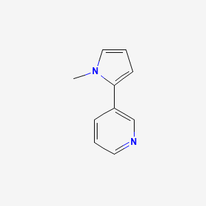 3-(1-Methyl-1H-pyrrol-2-yl)pyridine chemical structure (CAS 487-19-4)
