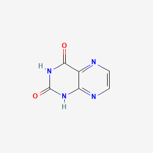 Pteridine-2,4(1H,3H)-dione chemical structure (CAS 487-21-8)