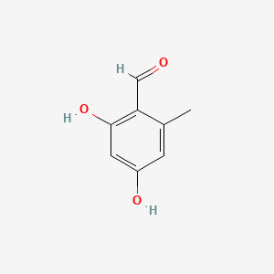 2,4-Dihydroxy-6-methylbenzaldehyde chemical structure (CAS 487-69-4)