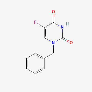 1-Benzyl-5-fluoropyrimidine-2,4(1H,3H)-dione chemical structure (CAS 4871-13-0)