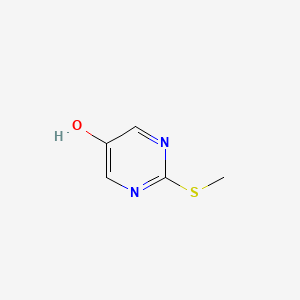2-(Methylthio)pyrimidin-5-ol chemical structure (CAS 4874-33-3)