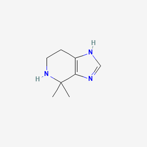 4,4-Dimethyl-4,5,6,7-tetrahydro-3H-imidazo[4,5-c]pyridine chemical structure (CAS 4875-37-0)