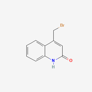 4-Bromomethyl-1,2-dihydroquinoline-2-one chemical structure (CAS 4876-10-2)