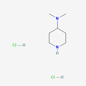 4-(Dimethylamino)piperidine dihydrochloride chemical structure (CAS 4876-59-9)