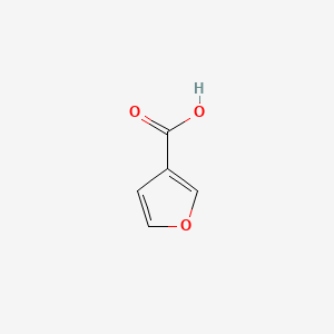 Furan-3-carboxylic acid chemical structure (CAS 488-93-7)