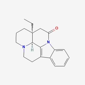 (41S,13aS)-13a-Ethyl-2,3,5,6,13,13a-hexahydro-1H-indolo[3,2,1-de]pyrido[3,2,1-ij][1,5]naphthyridin-12(41H)-one chemical structure (CAS 4880-88-0)