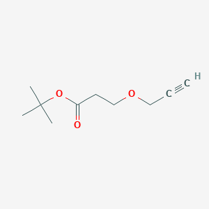 Propargyl-peg1-t-butyl ester chemical structure (CAS 488150-84-1)