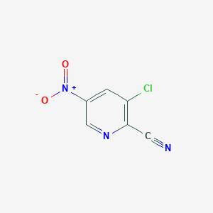 3-Chloro-5-nitropicolinonitrile chemical structure (CAS 488713-30-0)