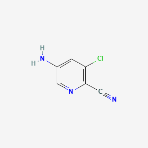 5-Amino-3-chloropicolinonitrile chemical structure (CAS 488713-31-1)