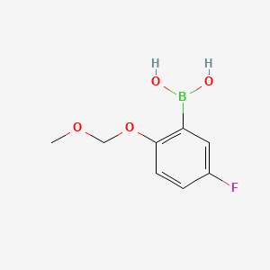 (5-Fluoro-2-(methoxymethoxy)phenyl)boronic acid chemical structure (CAS 488713-34-4)