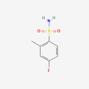 4-Fluoro-2-methylbenzenesulfonamide chemical structure (CAS 489-17-8)