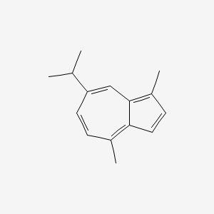 7-Isopropyl-1,4-dimethylazulene chemical structure (CAS 489-84-9)