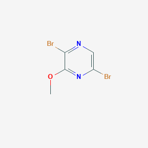 2,5-Dibromo-3-methoxypyrazine chemical structure (CAS 489431-66-5)
