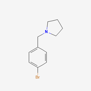 1-(4-Bromobenzyl)pyrrolidine chemical structure (CAS 4897-55-6)