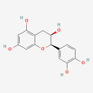 (2R,3R)-2-(3,4-Dihydroxyphenyl)chroman-3,5,7-triol chemical structure (CAS 490-46-0)