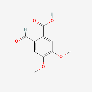 2-Formyl-4,5-dimethoxybenzoic acid chemical structure (CAS 490-63-1)