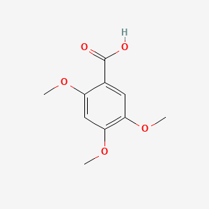 2,4,5-Trimethoxybenzoic acid chemical structure (CAS 490-64-2)