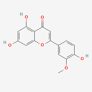 5,7-Dihydroxy-2-(4-hydroxy-3-methoxyphenyl)-4H-chromen-4-one chemical structure (CAS 491-71-4)