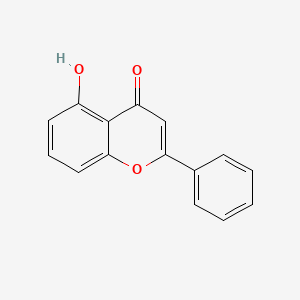 5-Hydroxy-2-phenyl-4H-chromen-4-one chemical structure (CAS 491-78-1)