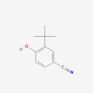 3-(tert-Butyl)-4-hydroxybenzonitrile chemical structure (CAS 4910-04-7)