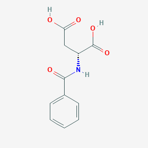 Benzoyl-D-aspartic acid chemical structure (CAS 4915-59-7)