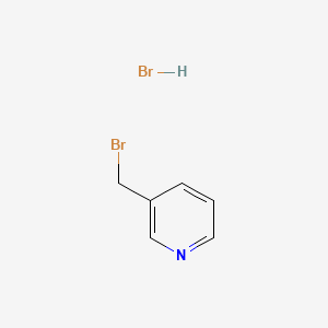 3-(Bromomethyl)pyridine hydrobromide chemical structure (CAS 4916-55-6)