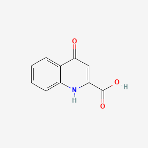 4-Hydroxyquinoline-2-carboxylic Acid chemical structure (CAS 492-27-3)