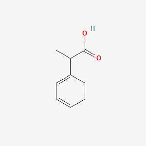 2-Phenylpropionic acid chemical structure (CAS 492-37-5)