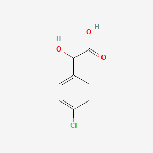 4-Chloromandelic acid chemical structure (CAS 492-86-4)