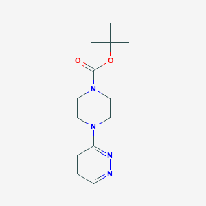 tert-Butyl 4-(pyridazin-3-yl)piperazine-1-carboxylate chemical structure (CAS 492431-12-6)