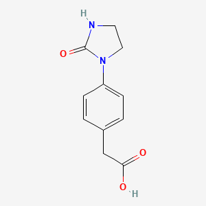 2-(4-(2-Oxoimidazolidin-1-yl)phenyl)acetic acid chemical structure (CAS 492445-92-8)