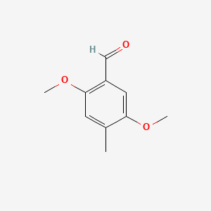 2,5-Dimethoxy-4-methylbenzaldehyde chemical structure (CAS 4925-88-6)
