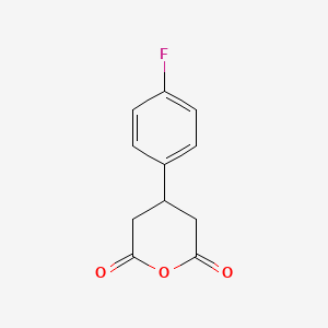 4-(4-Fluorophenyl)dihydro-2H-pyran-2,6(3H)-dione chemical structure (CAS 4926-12-9)