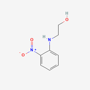 2-((2-Nitrophenyl)amino)ethanol chemical structure (CAS 4926-55-0)