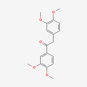 1,2-Bis(3,4-dimethoxyphenyl)ethan-1-one chemical structure (CAS 4927-55-3)