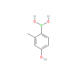 4-Hydroxy-2-methylphenylboronic acid chemical structure (CAS 493035-82-8)