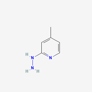2-Hydrazinyl-4-methylpyridine chemical structure (CAS 4931-00-4)