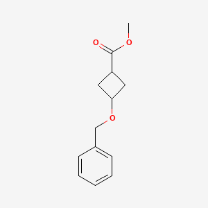 Methyl 3-(benzyloxy)cyclobutanecarboxylate chemical structure (CAS 4934-98-9)