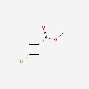 Methyl 3-bromocyclobutanecarboxylate chemical structure (CAS 4935-00-6)