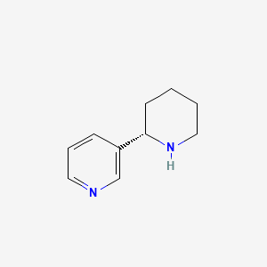 (S)-3-(Piperidin-2-yl)pyridine chemical structure (CAS 494-52-0)
