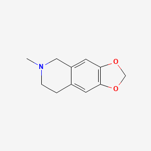 6-Methyl-5,6,7,8-tetrahydro-[1,3]dioxolo[4,5-g]isoquinoline chemical structure (CAS 494-55-3)