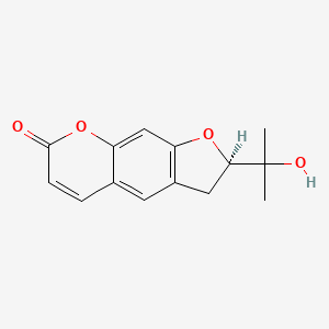 (R)-2-(2-Hydroxypropan-2-yl)-2,3-dihydro-7H-furo[3,2-g]chromen-7-one chemical structure (CAS 495-32-9)