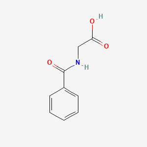 2-Benzamidoacetic acid chemical structure (CAS 495-69-2)