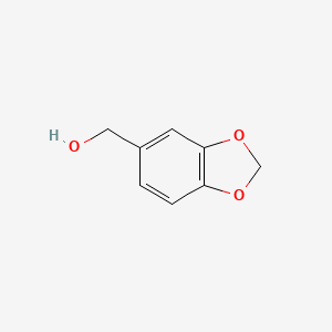 Benzo[d][1,3]dioxol-5-ylmethanol chemical structure (CAS 495-76-1)
